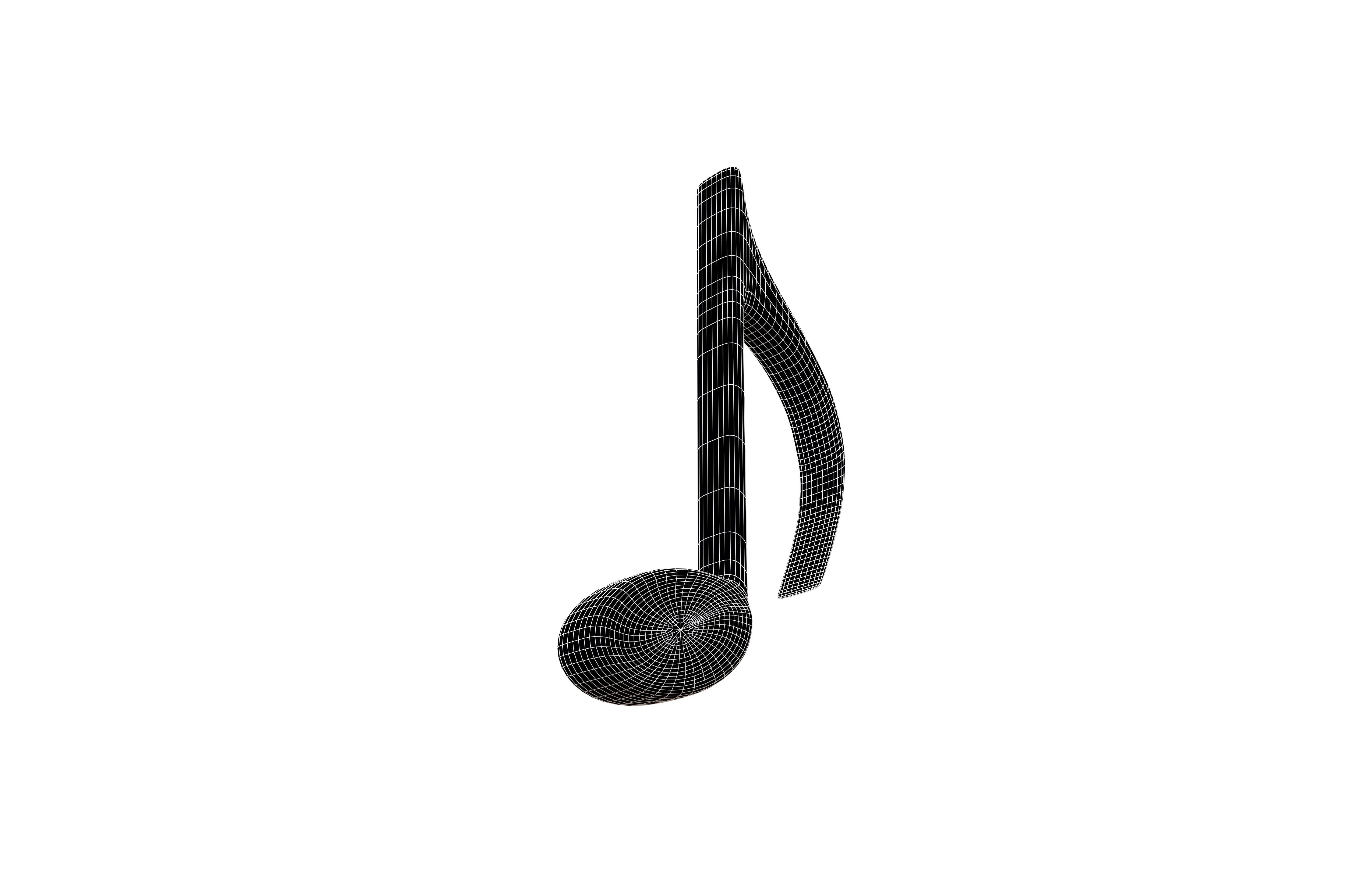 Musical Note Symbol V1 Pack Vol 1 Low-poly 3D model_80