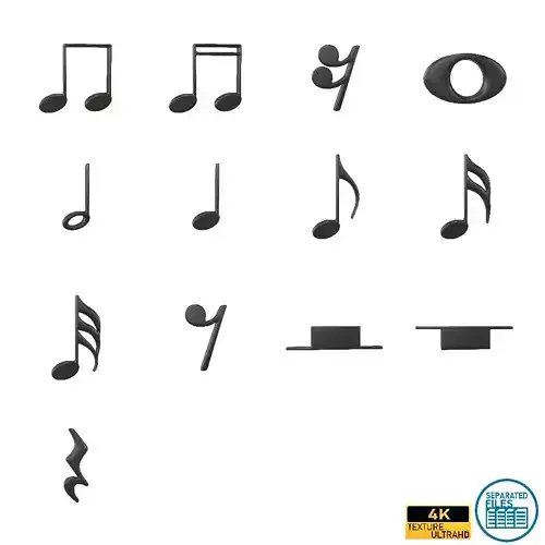Musical Note Symbol V1 Pack Vol 1
