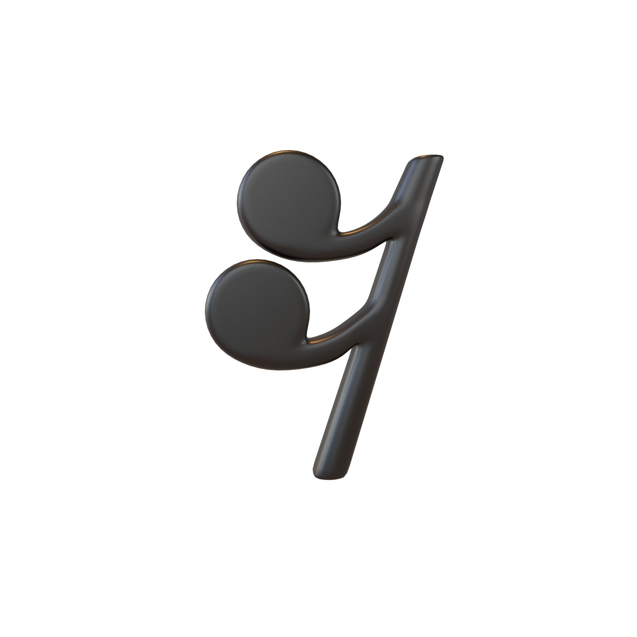 Musical Note Symbol V1 Pack Vol 1 Low-poly 3D model_14