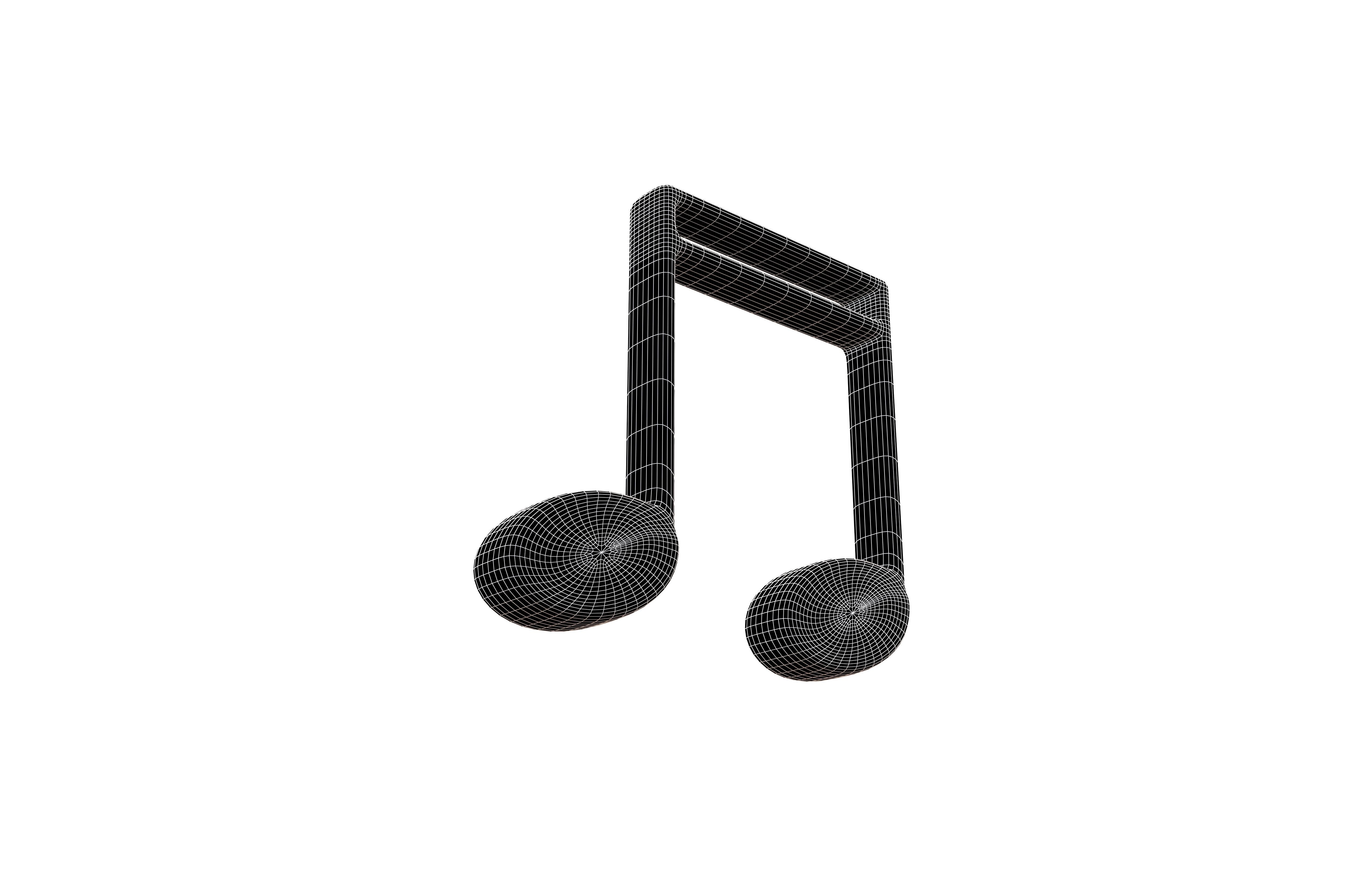 Musical Note Symbol V1 Pack Vol 1 Low-poly 3D model_52