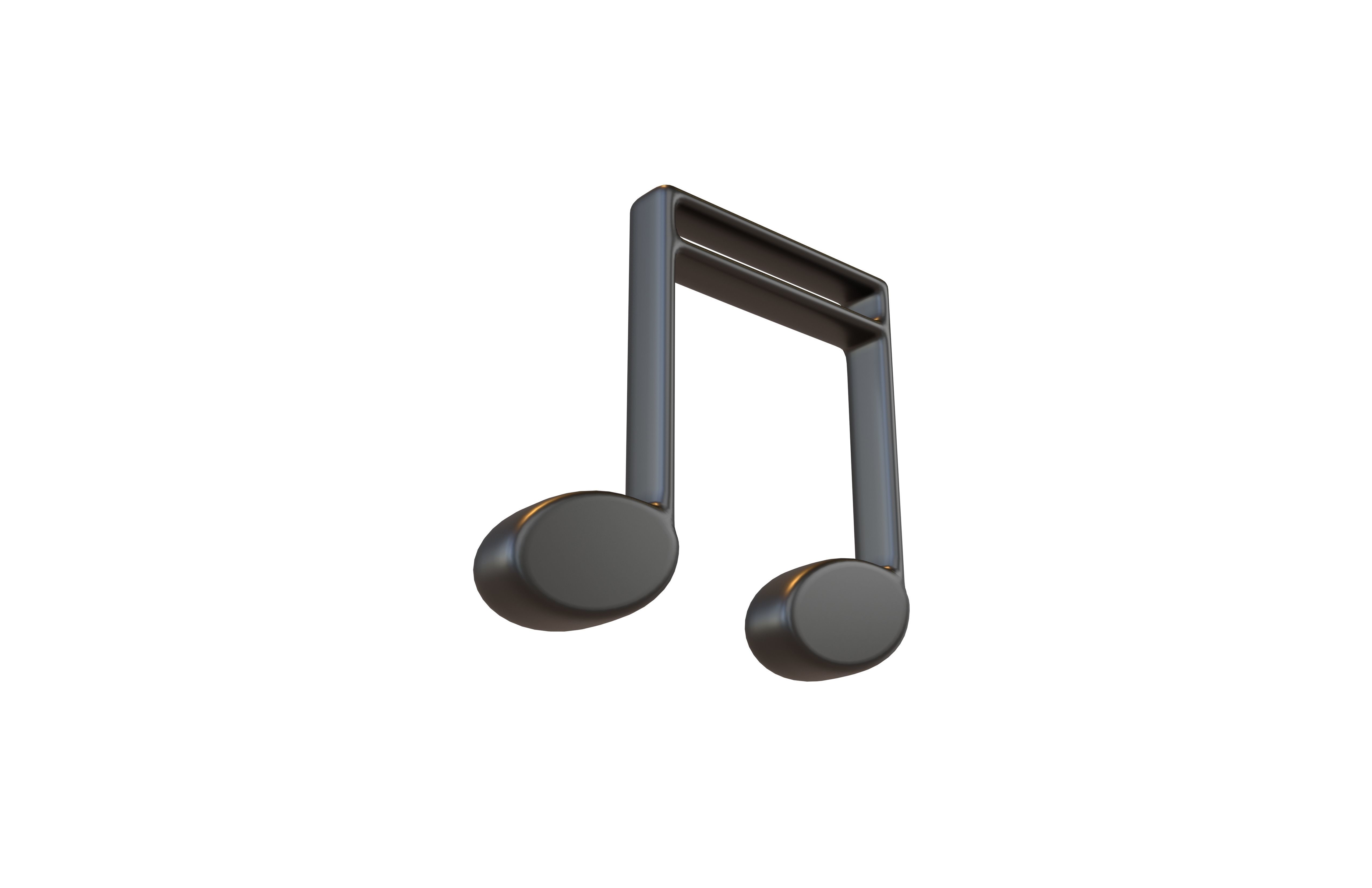 Musical Note Symbol V1 Pack Vol 1 Low-poly 3D model_24