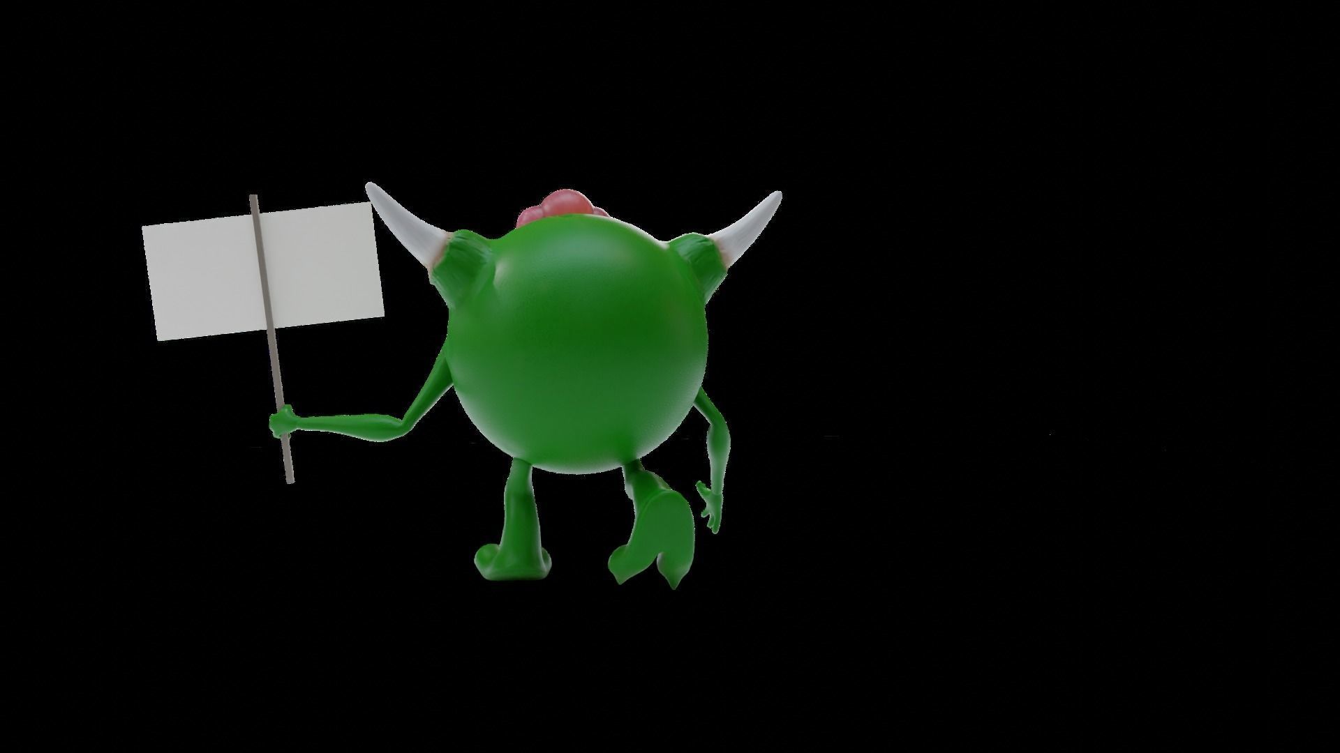 Protester Baby Monster  3D model_6