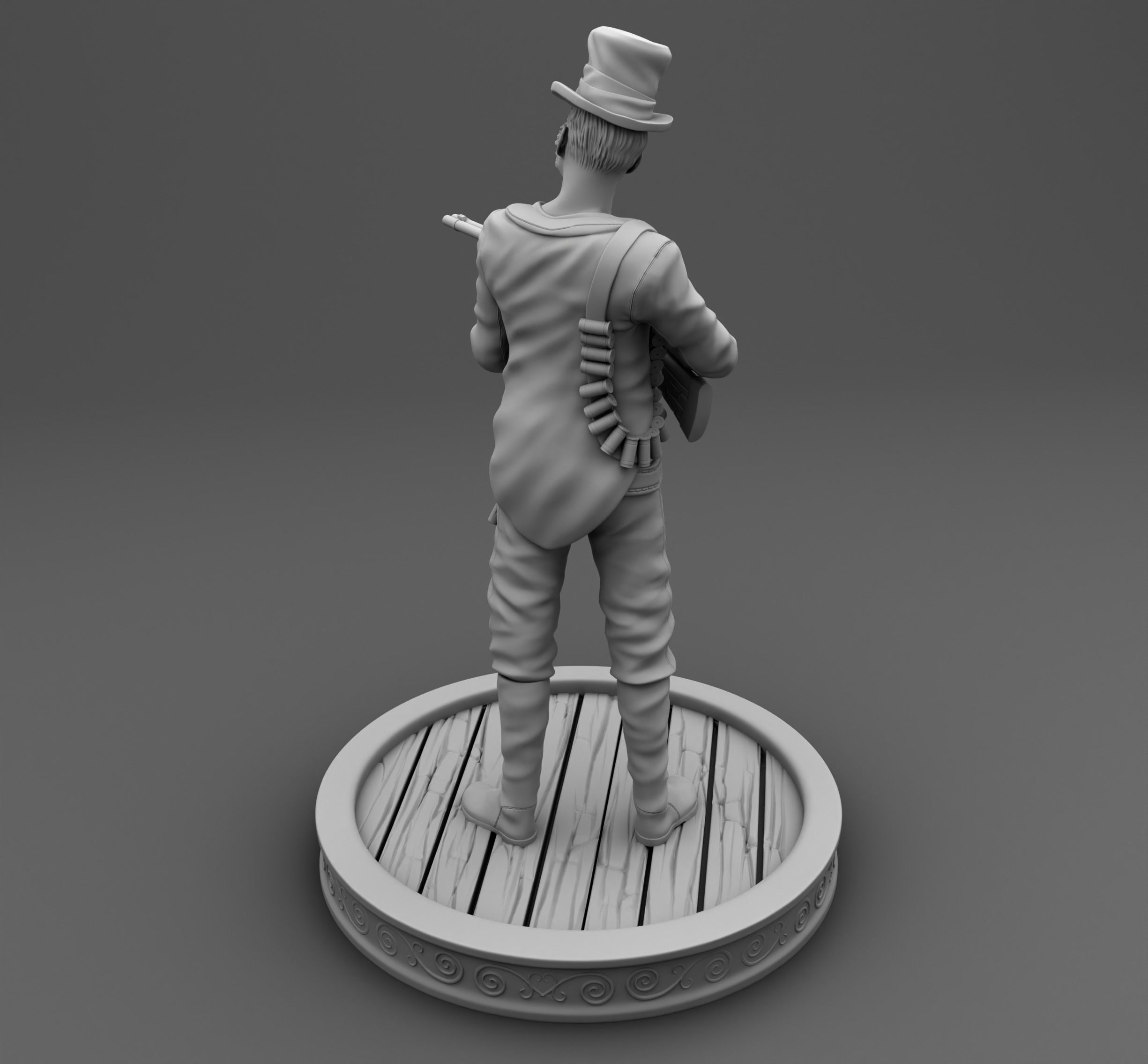 Ugly cowboy 3D print model_2