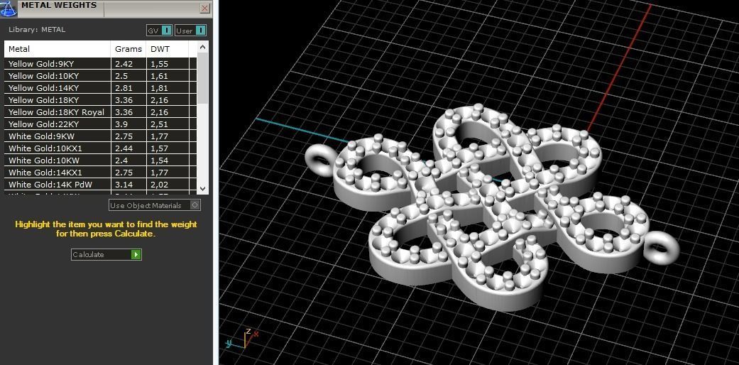 Pendant knots Model 1786 3D print model_7