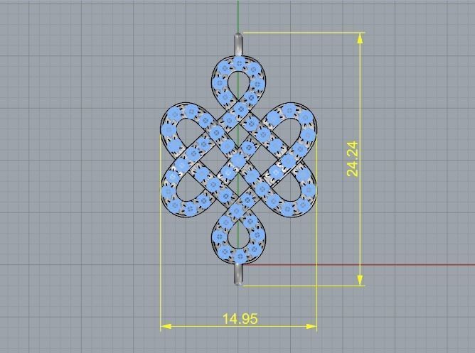 Pendant knots Model 1786 3D print model_6