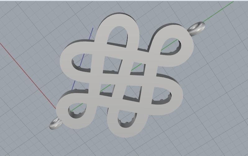Pendant knots Model 1786 3D print model_3