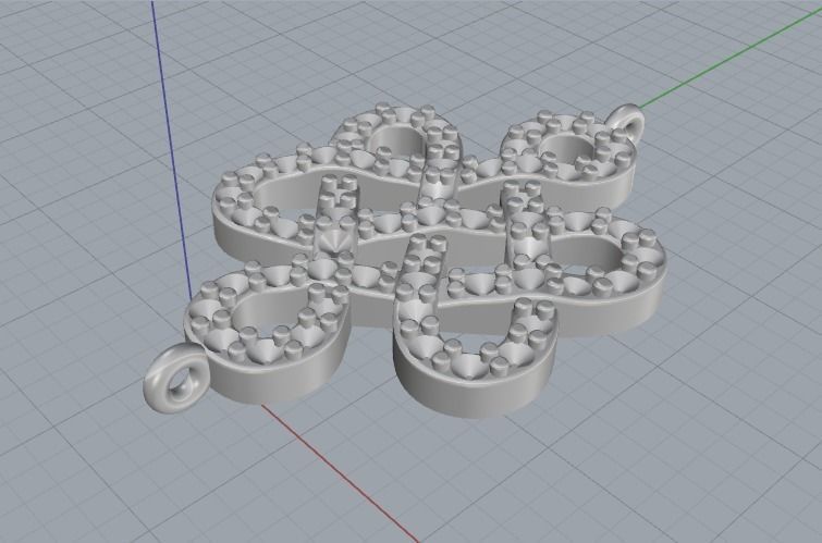 Pendant knots Model 1786 3D print model_5