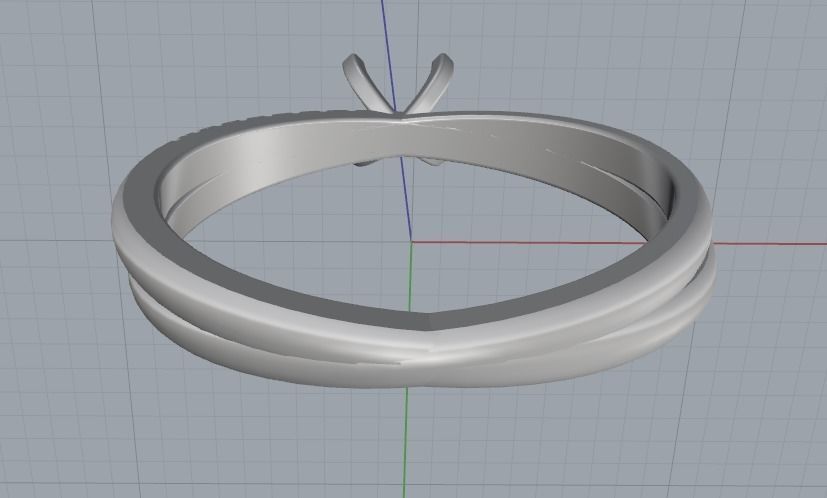 Soliter ring Model 1785 3D print model_5