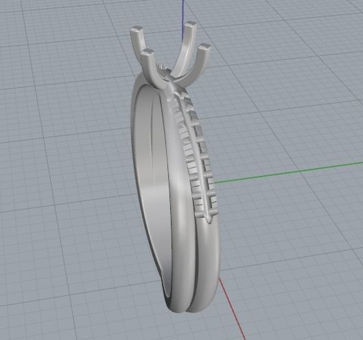Soliter ring Model 1785 3D print model_4