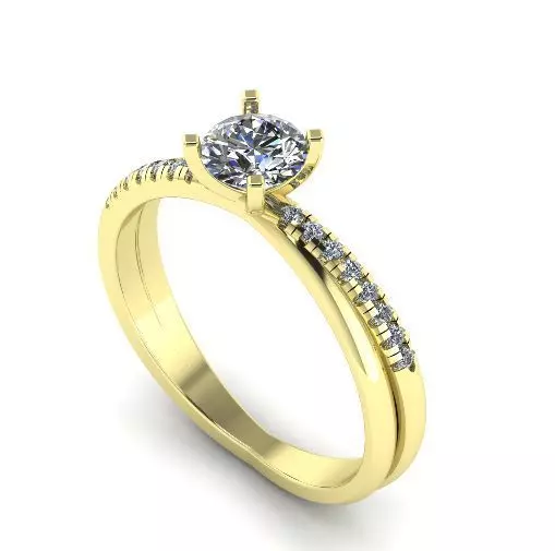 Soliter ring Model 1785 3D print model_0