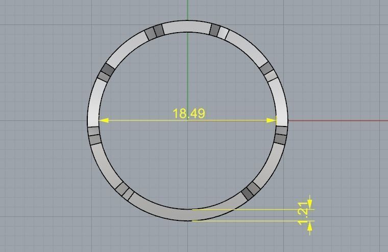 Wide ring Model 1783 3D print model_6