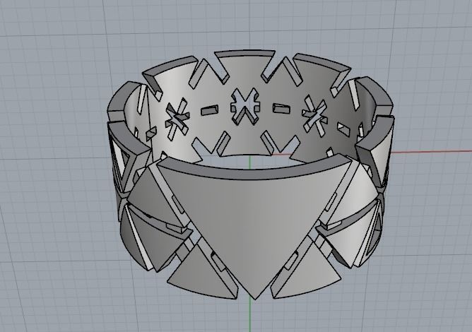Wide ring Model 1783 3D print model_2