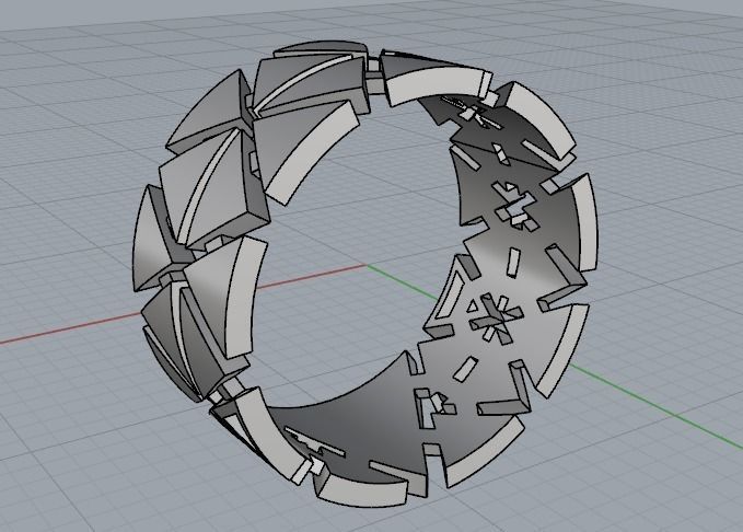 Wide ring Model 1783 3D print model_5