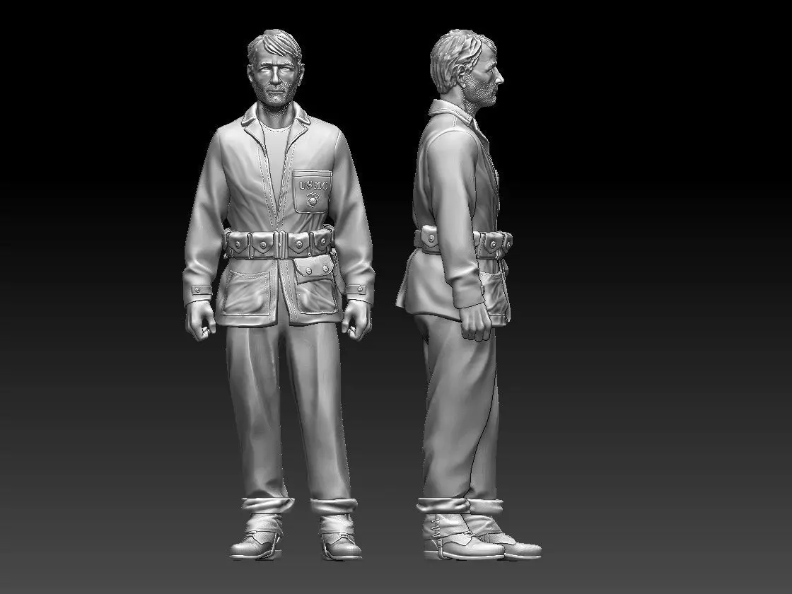 Marine usa ww2 3D print model