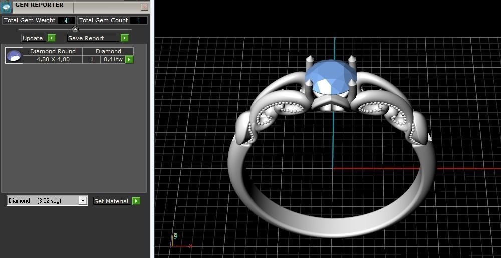 Ring with heart and patterns Model 1792 3D print model_8