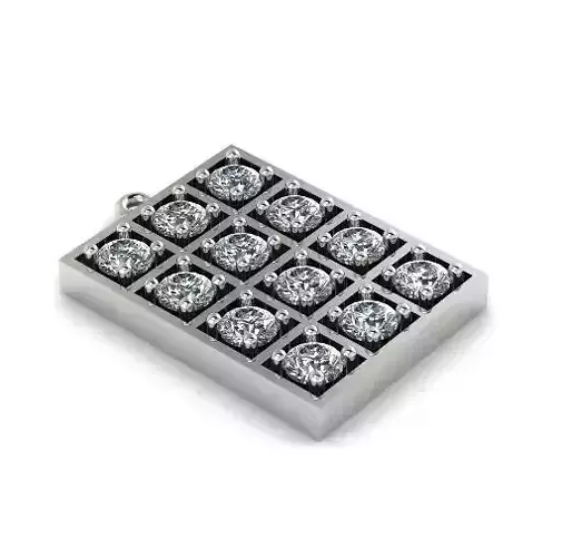 Rectangular Pendant Model 1789