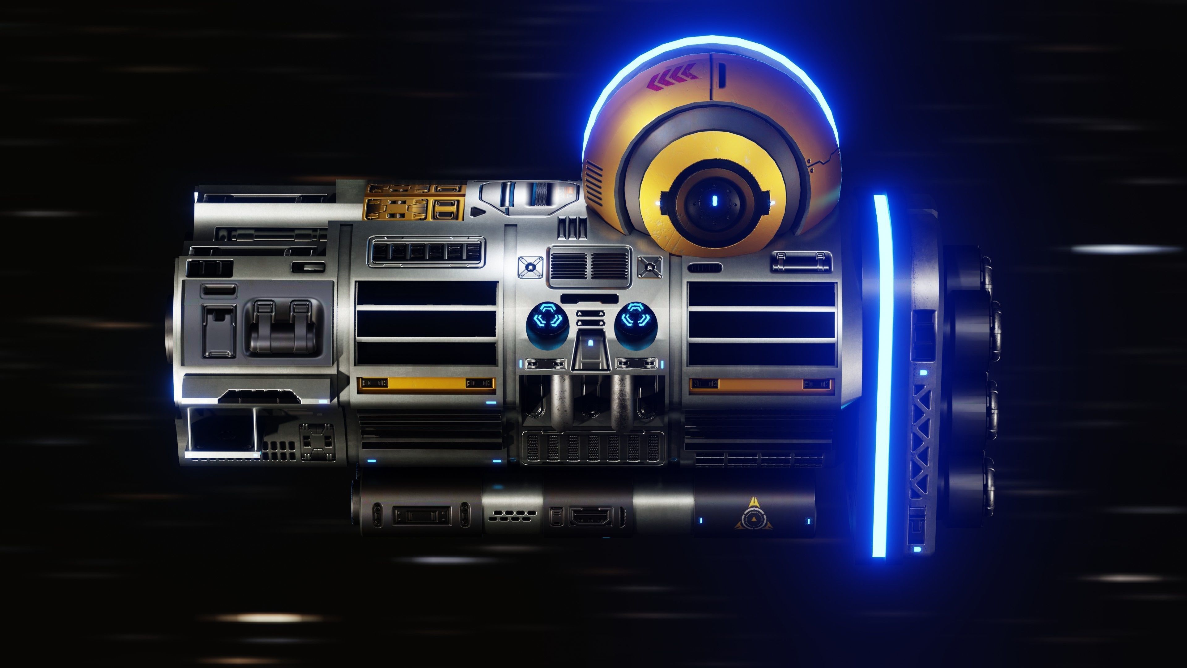 3D model Galactic Core spaceship VR / AR / low-poly | CGTrader