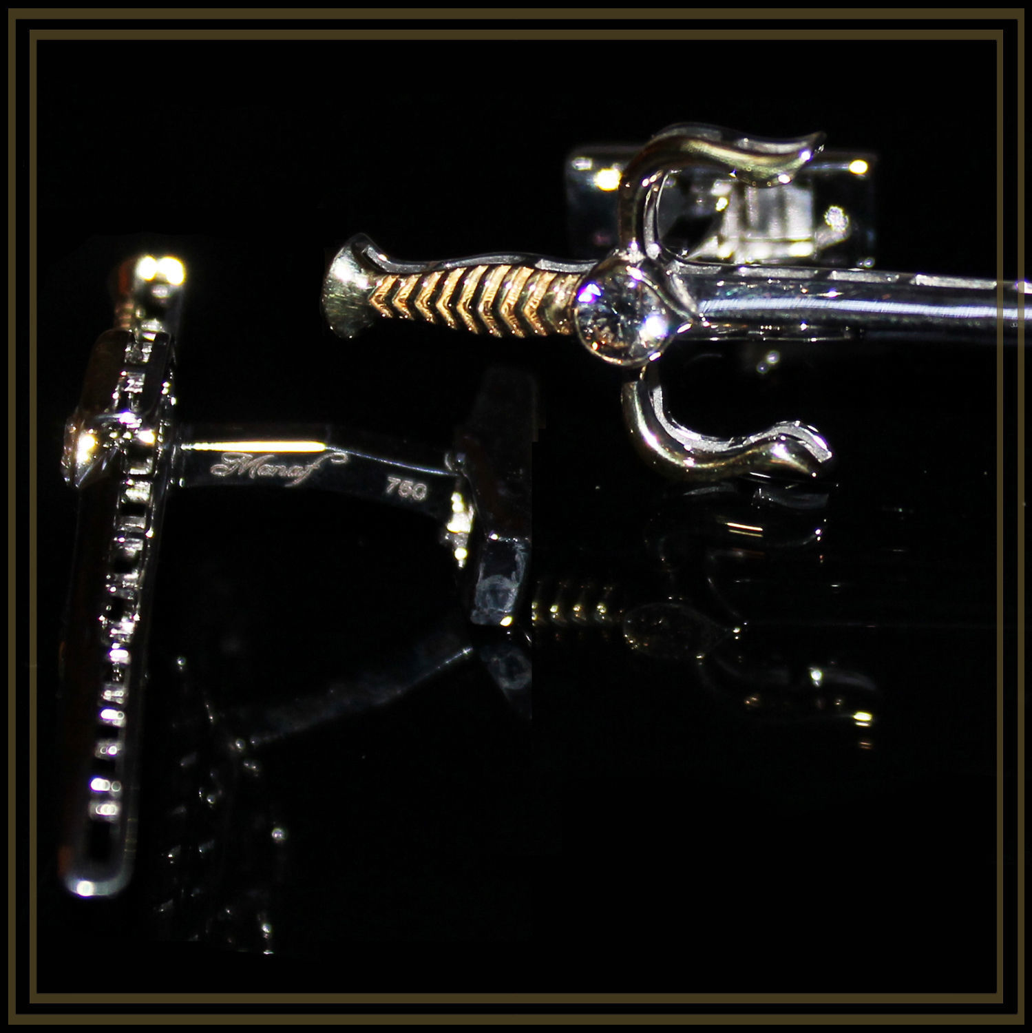 Cufflinks SAY 3D print model_3