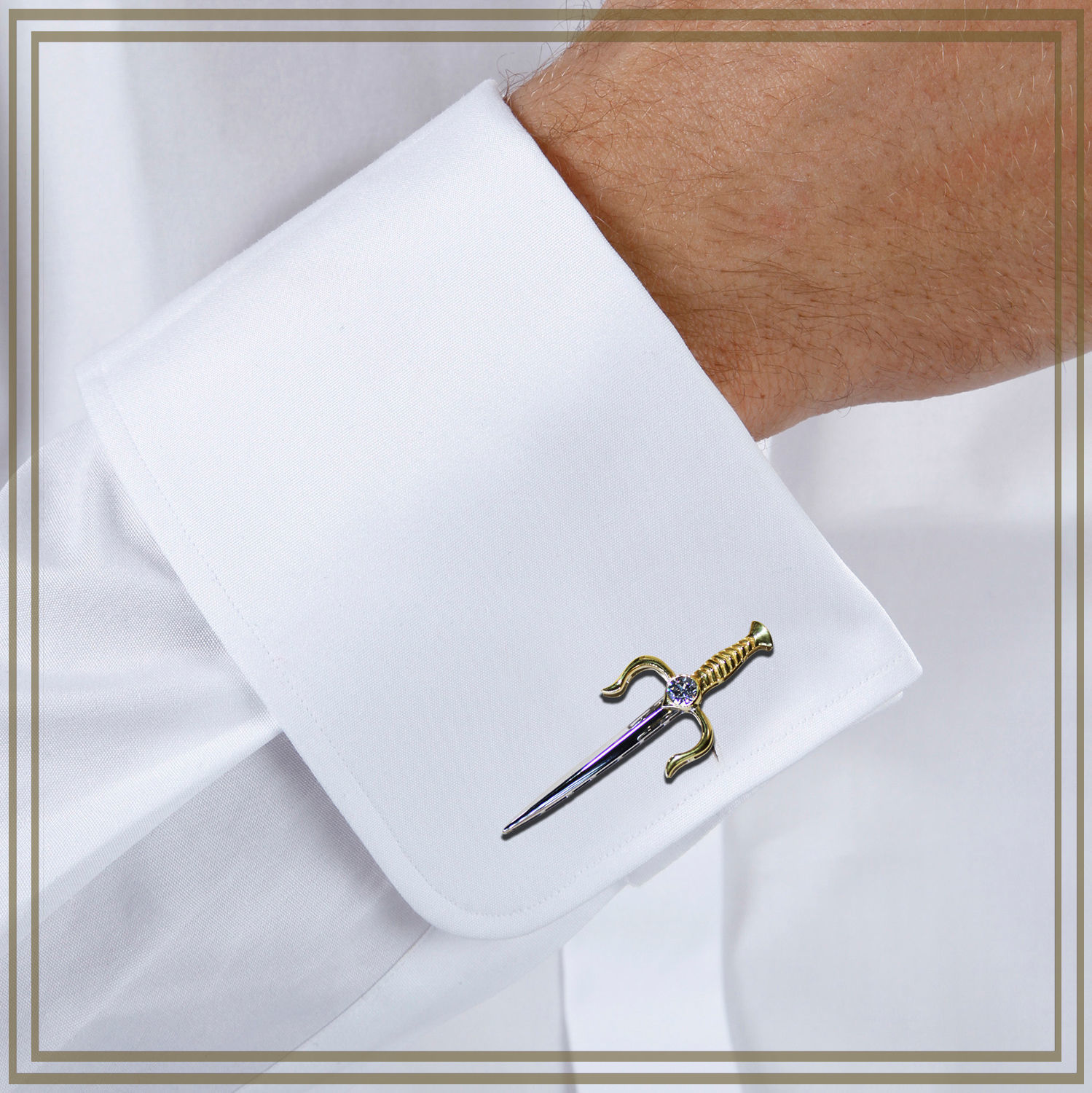 Cufflinks SAY 3D print model_2