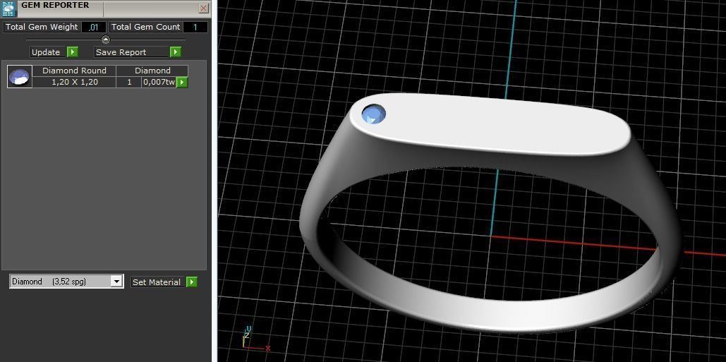 Ring Model 1810 3D print model_9