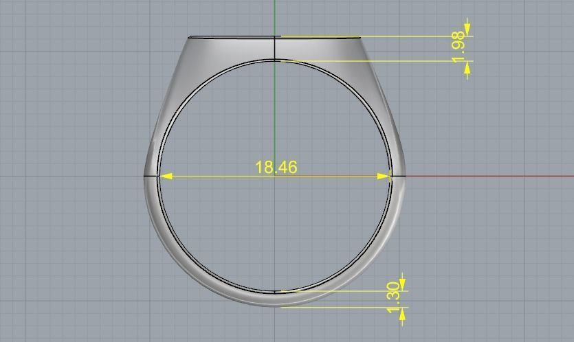 Ring Model 1810 3D print model_5
