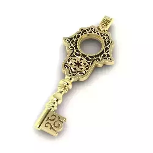 Pendant with key shape Model 1824
