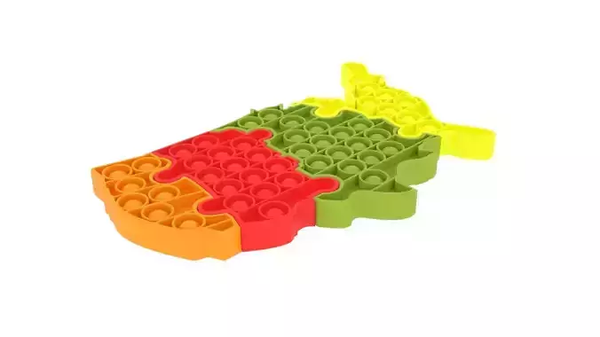 United States Map of Puzzle Pop It
