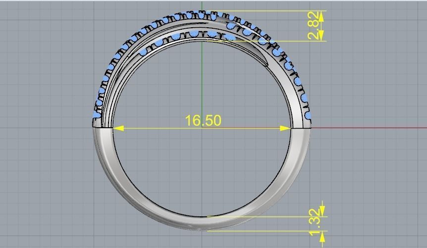 Ring Model 1820 3D print model_6