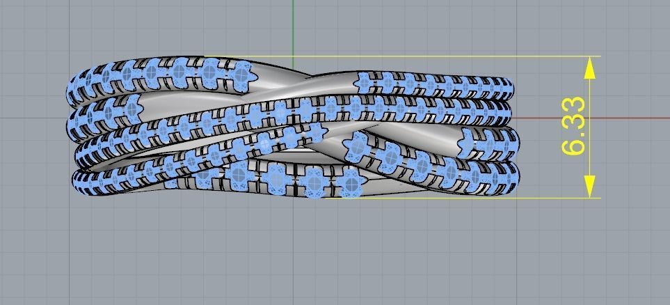 Ring Model 1820 3D print model_7