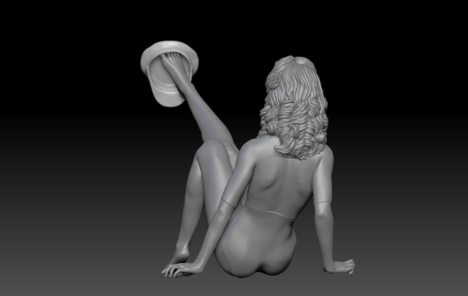 PIN UP SAILOR GIRL 2 3D print model_2