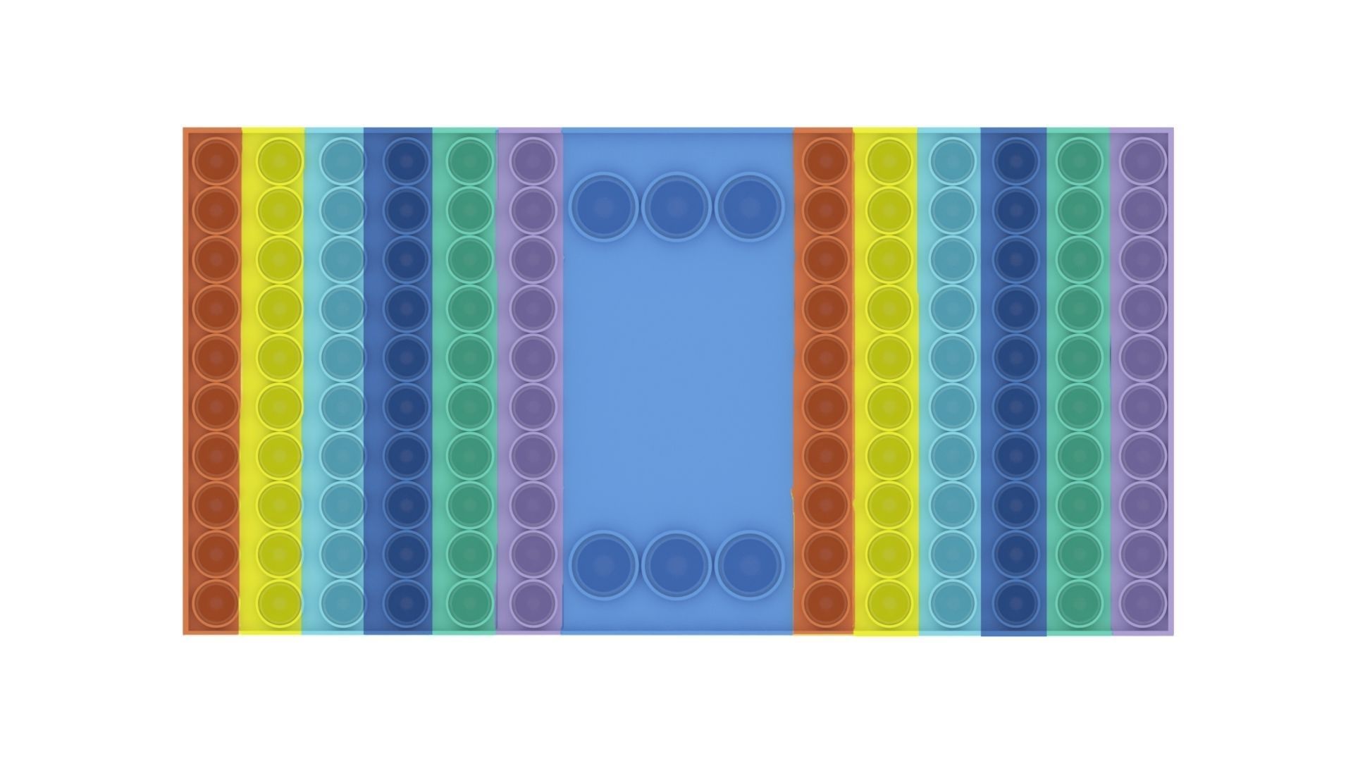 Board Game Pop It Fidget Toy 3D model_13