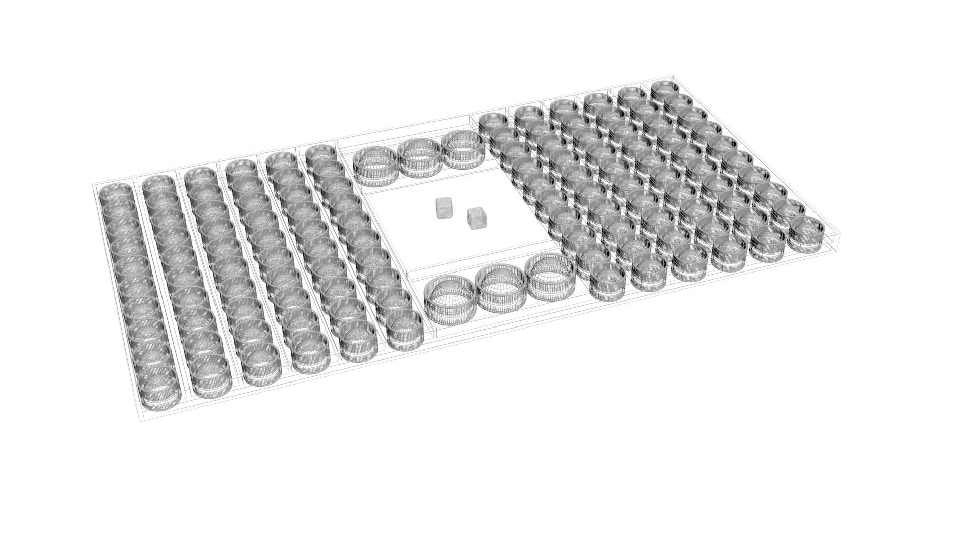 Board Game Pop It Fidget Toy 3D model_16