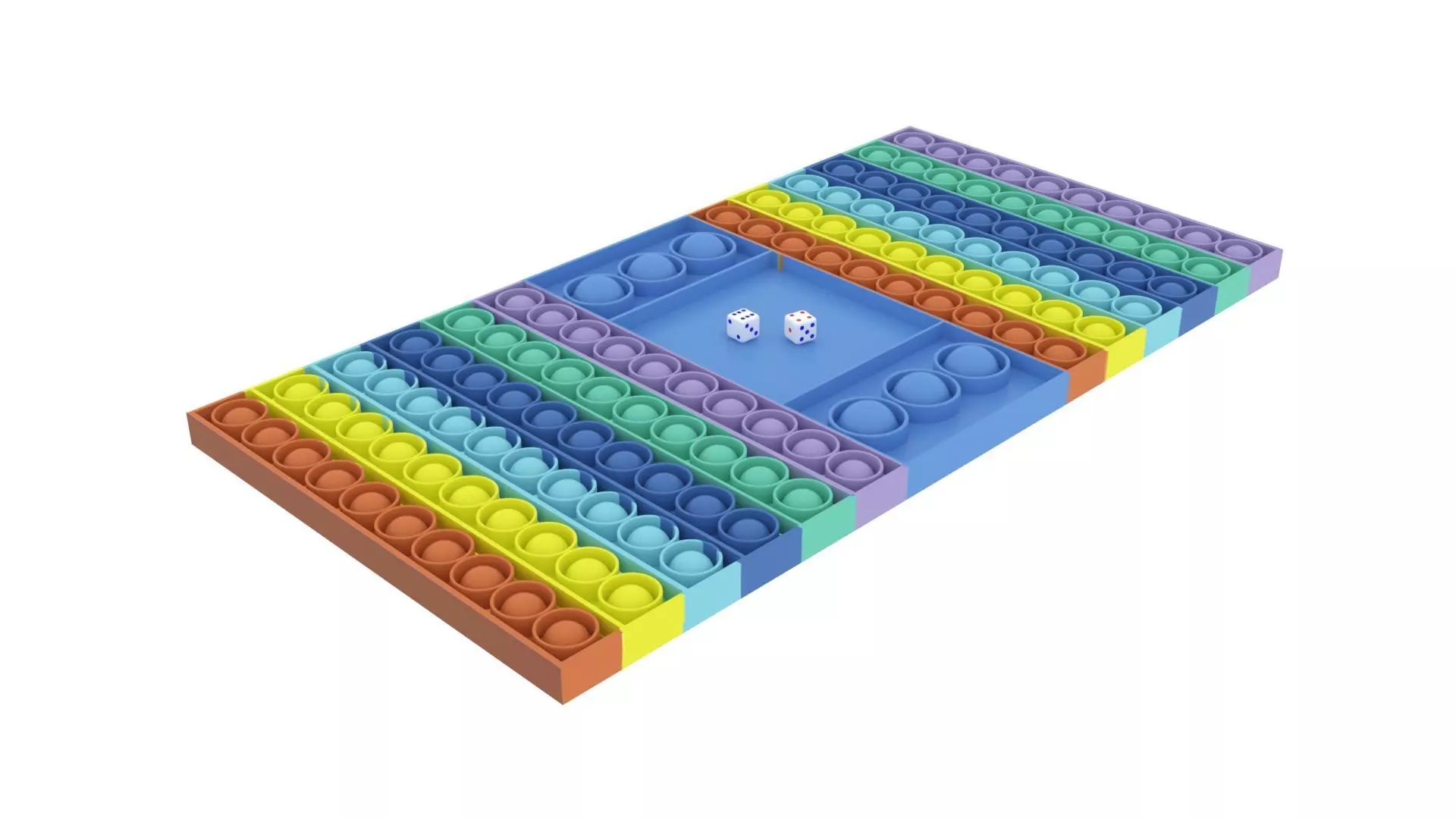 Board Game Pop It Fidget Toy 3D model_0