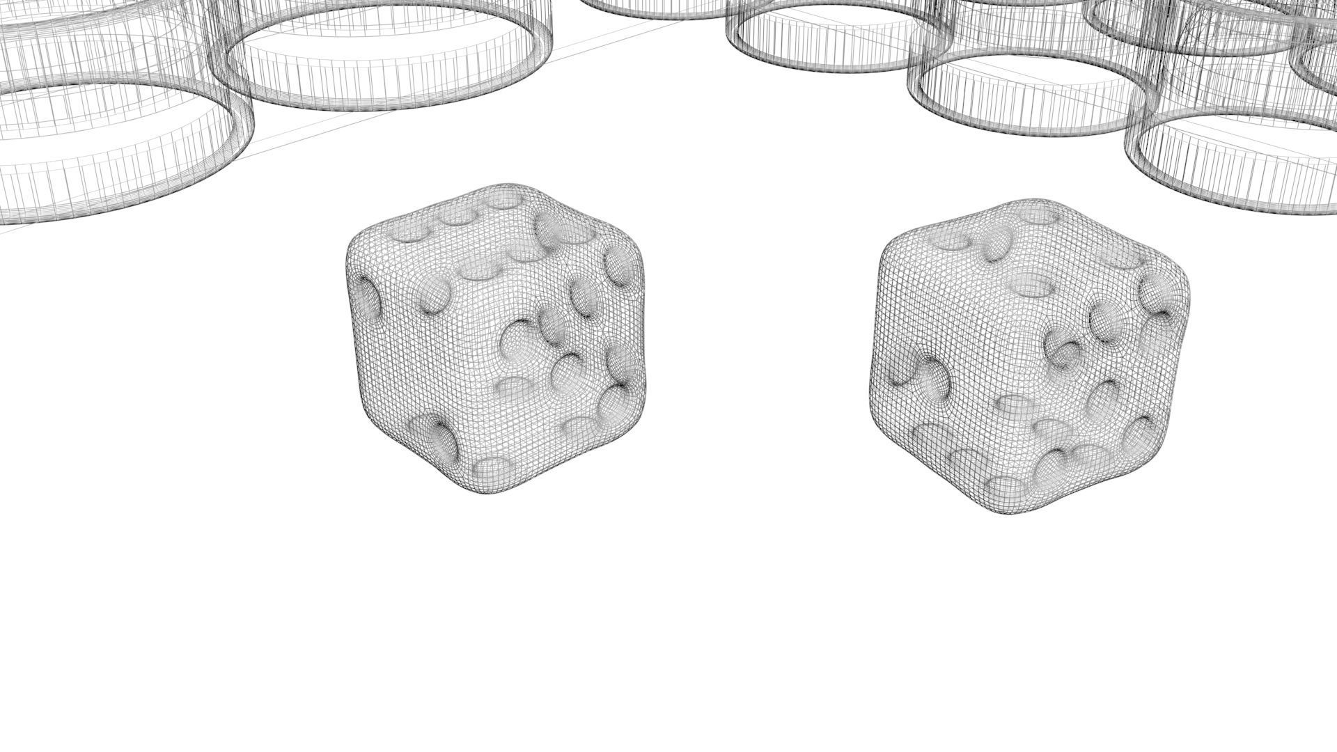 Board Game Pop It Fidget Toy 3D model_32