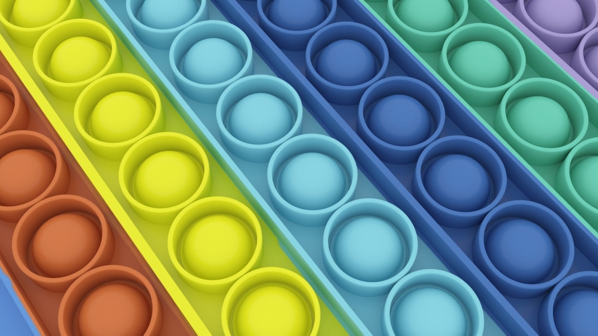 Board Game Pop It Fidget Toy 3D model_5