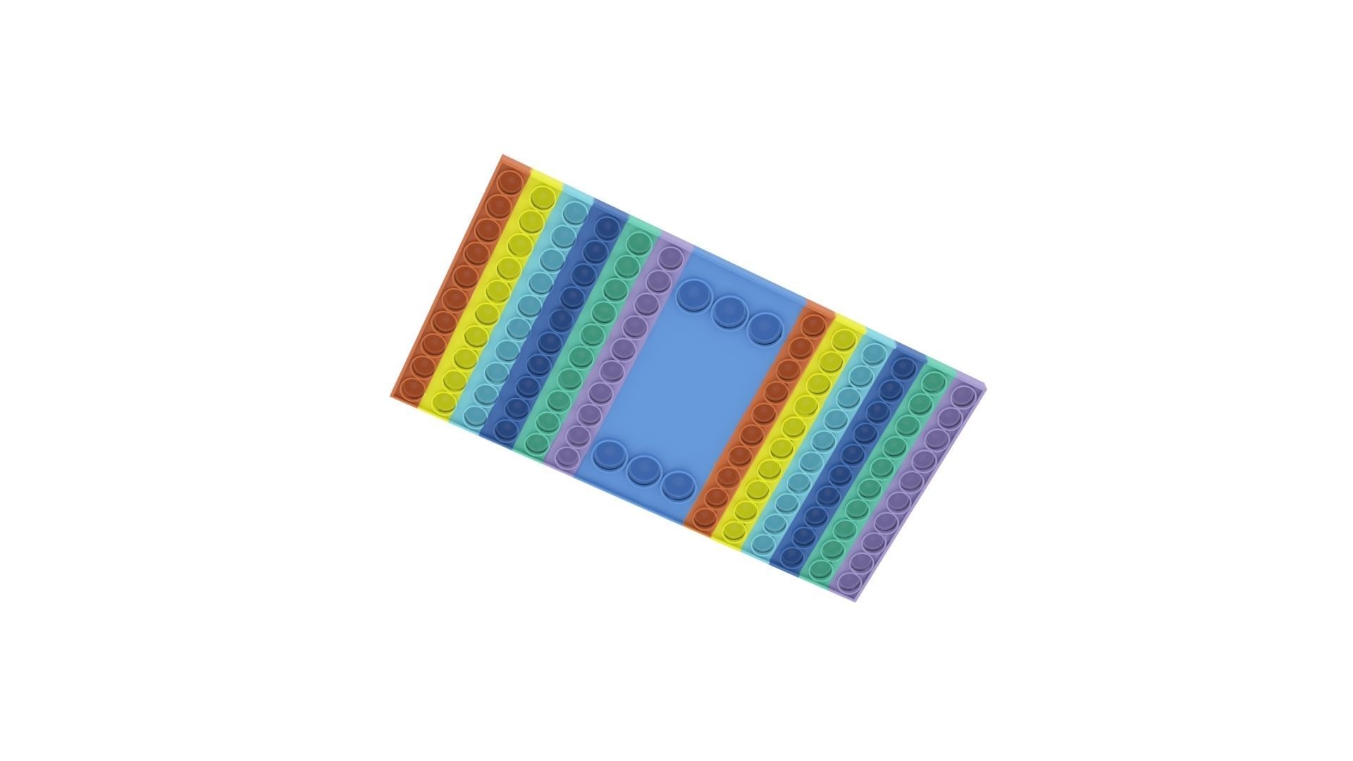 Board Game Pop It Fidget Toy 3D model_6