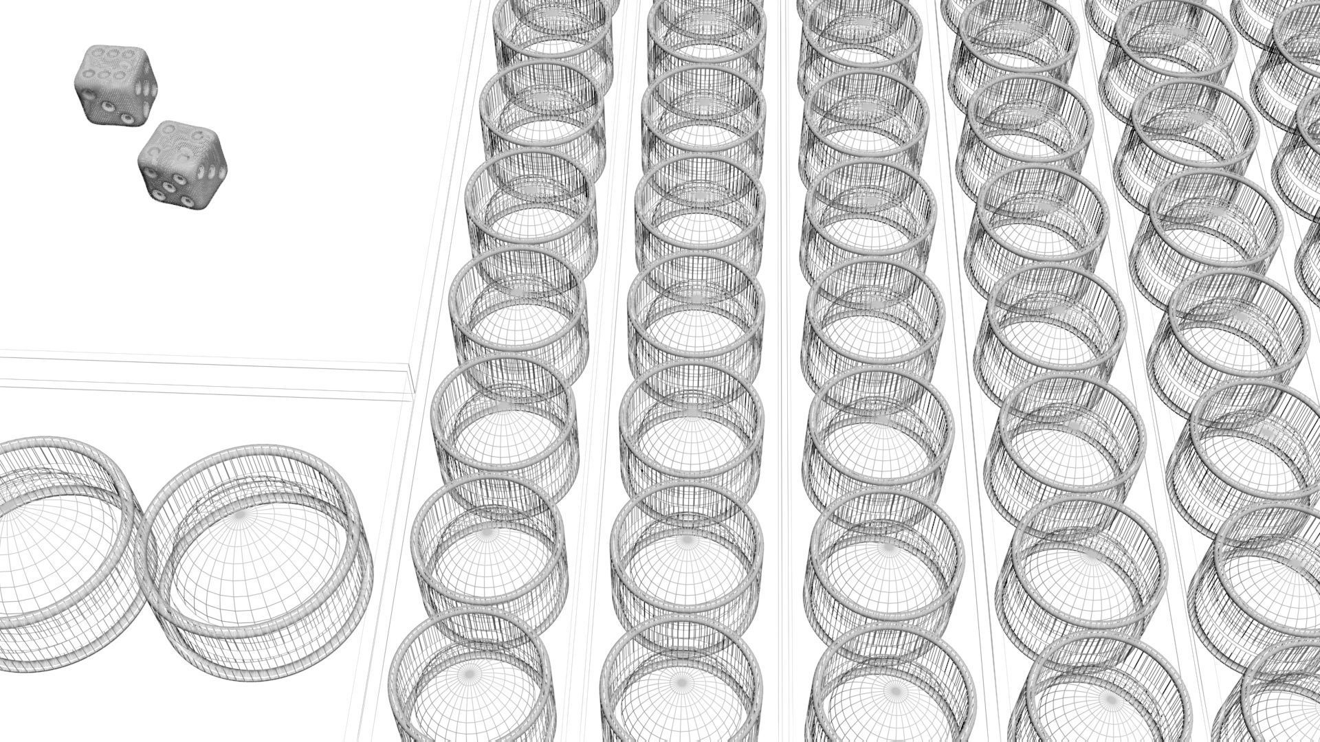 Board Game Pop It Fidget Toy 3D model_19