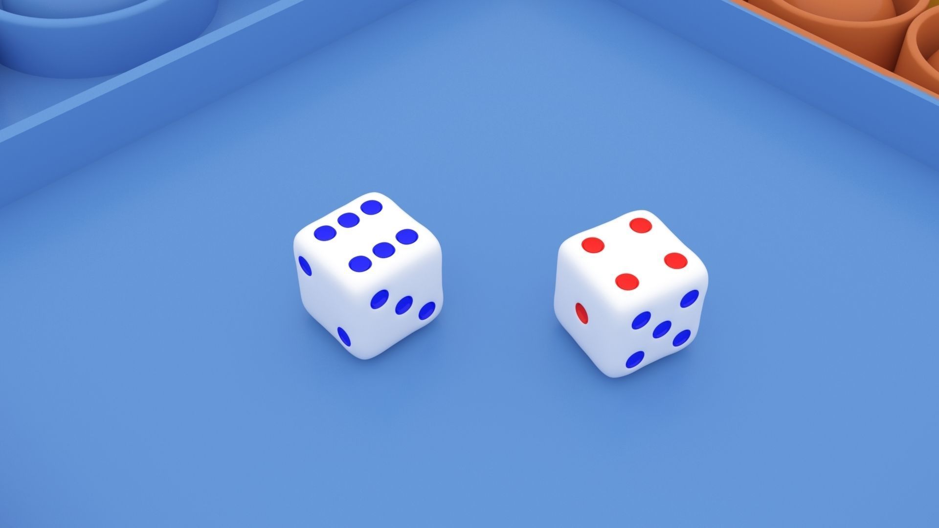 Board Game Pop It Fidget Toy 3D model_9