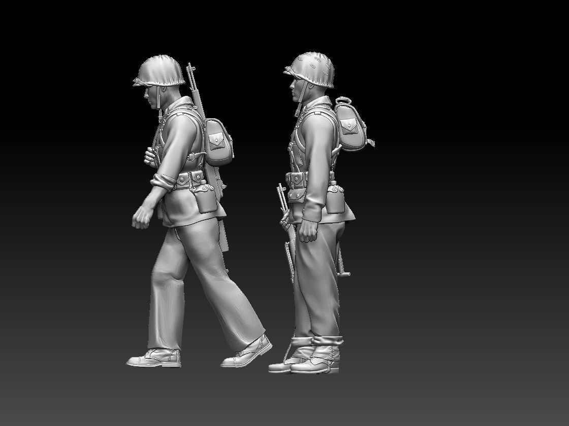 Marine usa ww2 3D print model_60