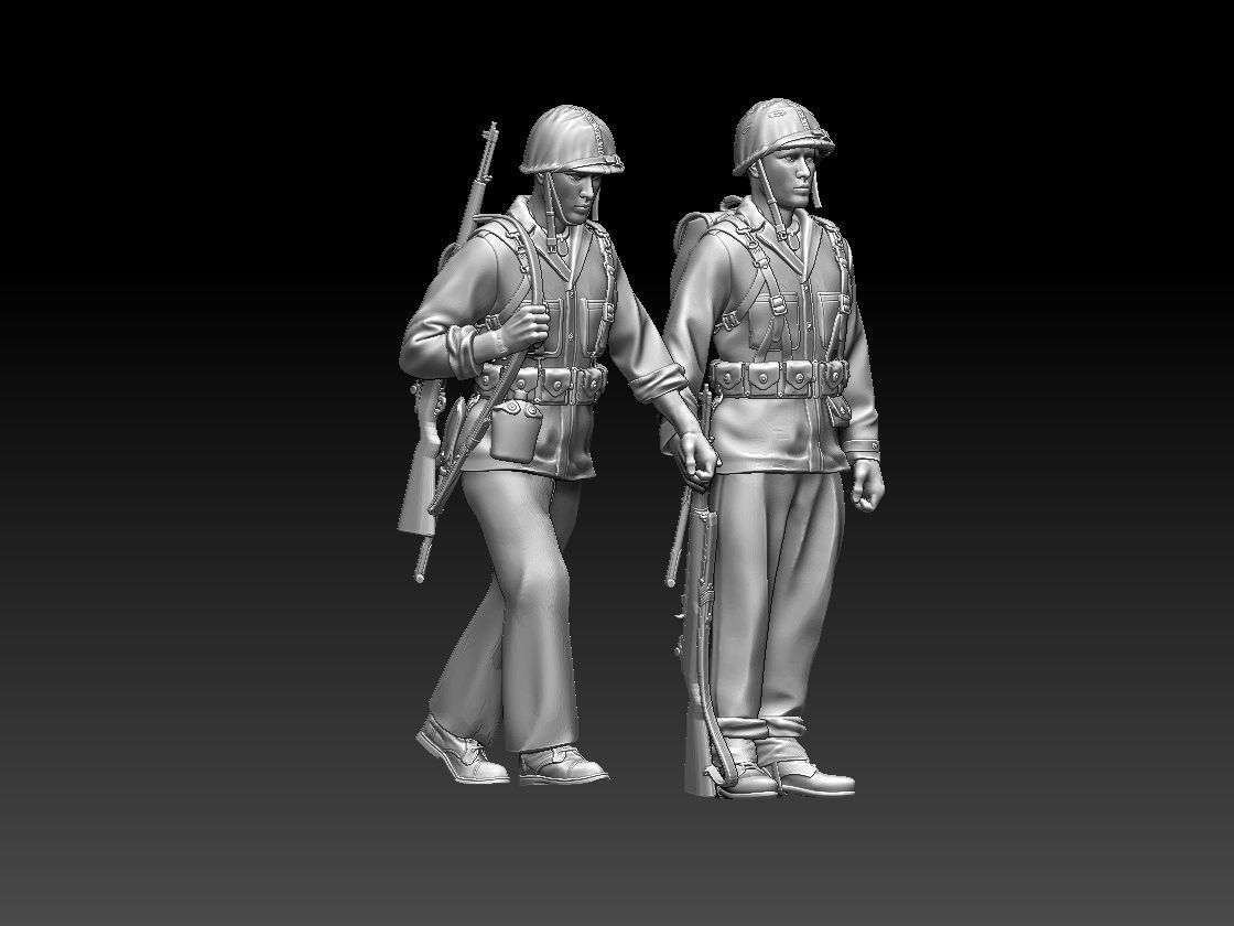 Marine usa ww2 3D print model_48