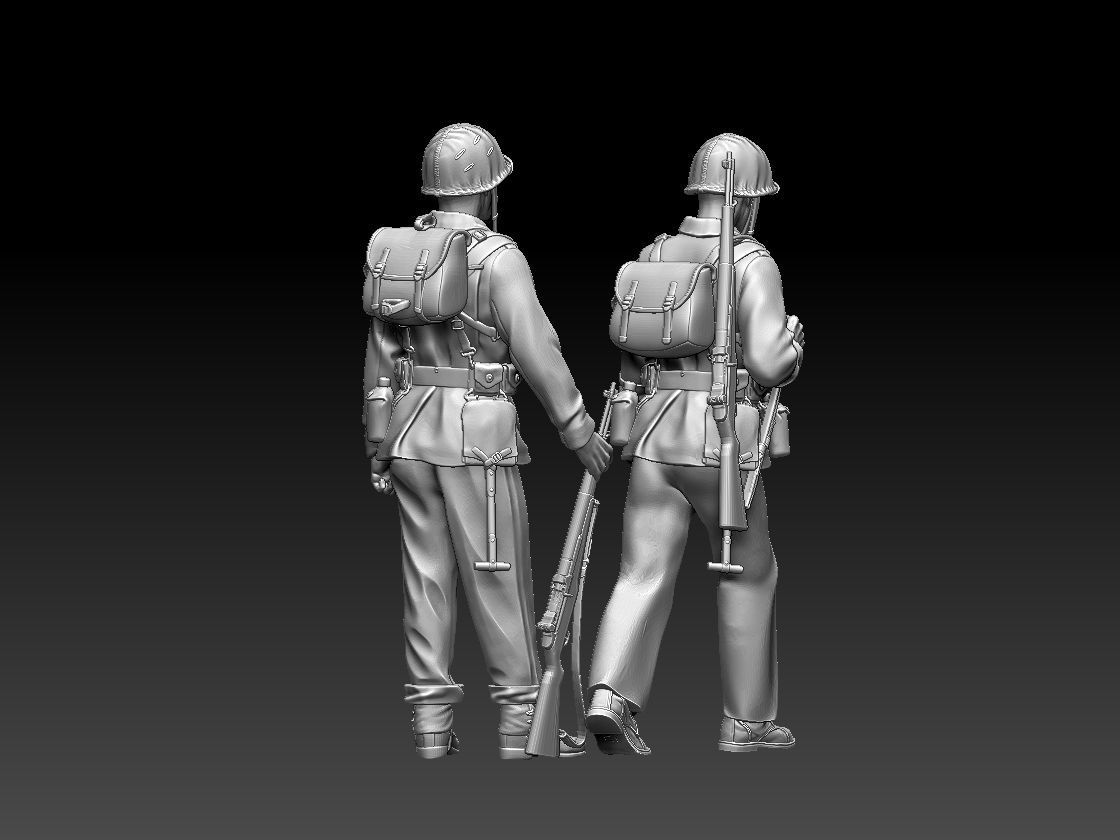 Marine usa ww2 3D print model_67