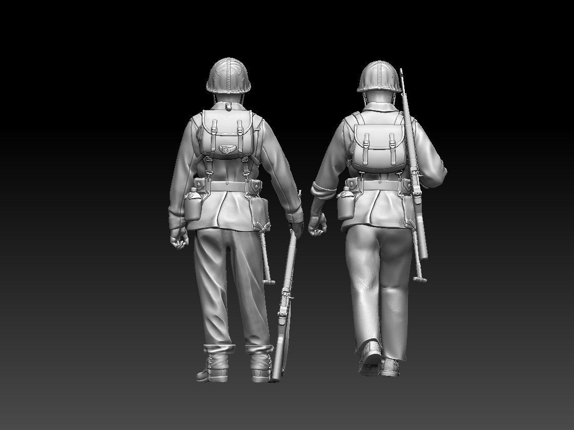 Marine usa ww2 3D print model_47