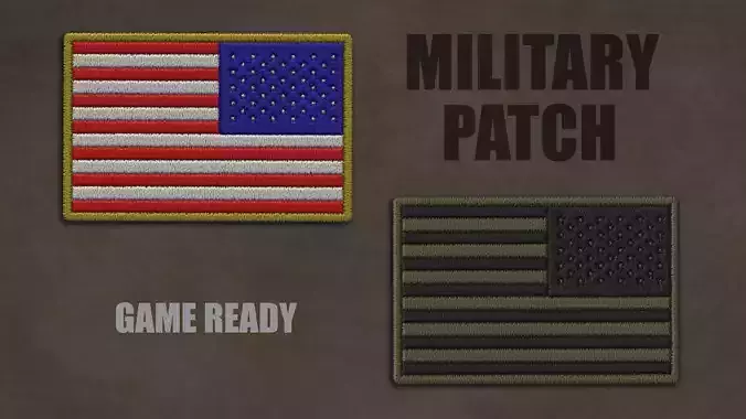 Military Flag patch Low-Poly 3D Model Low-poly 3D model Military Flag patch Low-Poly 3D Model Low-poly 3D model