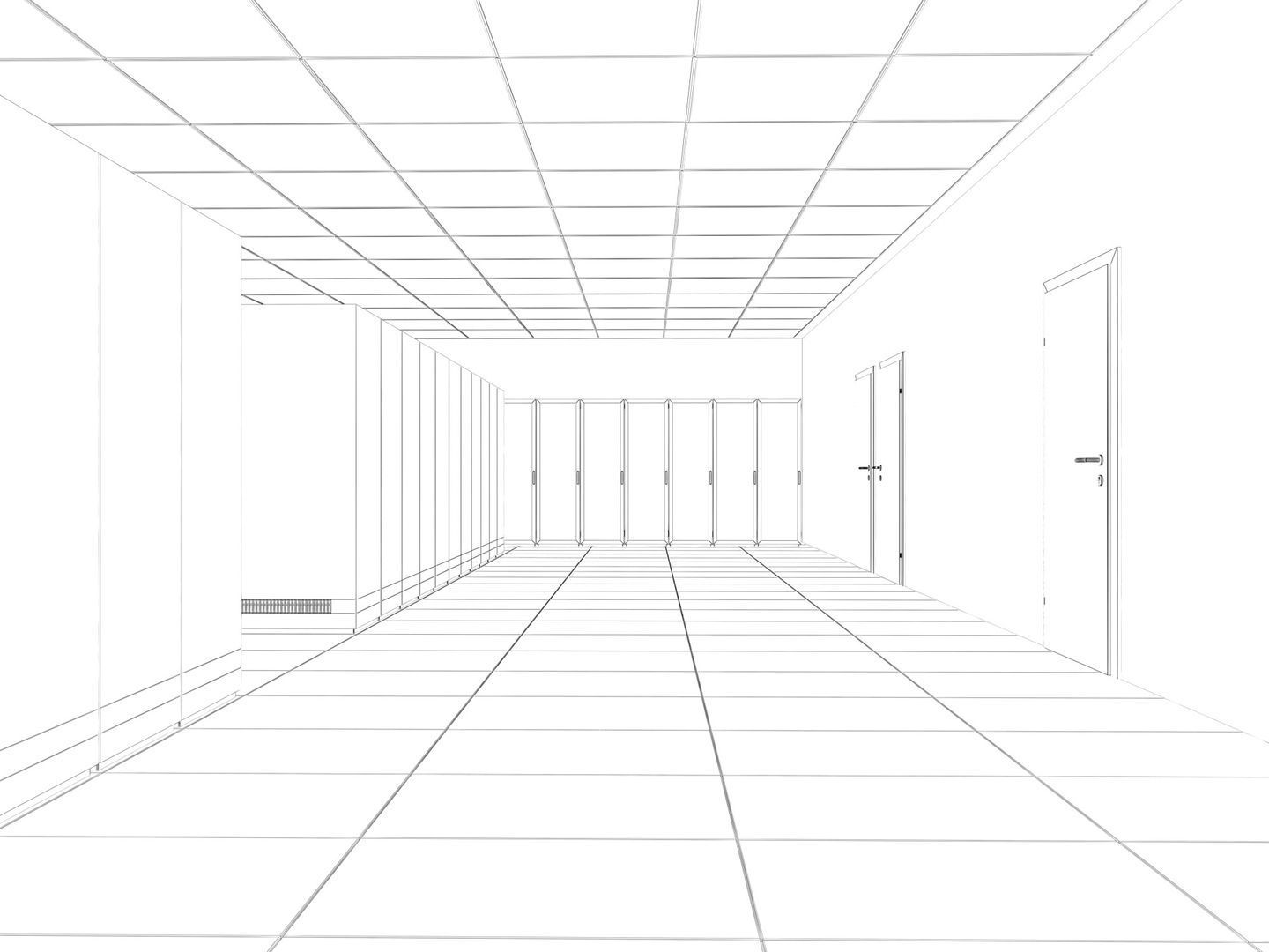 White Server Room 3D model_15