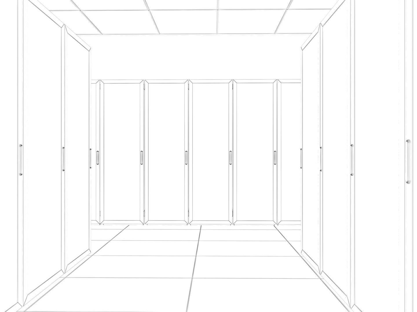 White Server Room 3D model_16