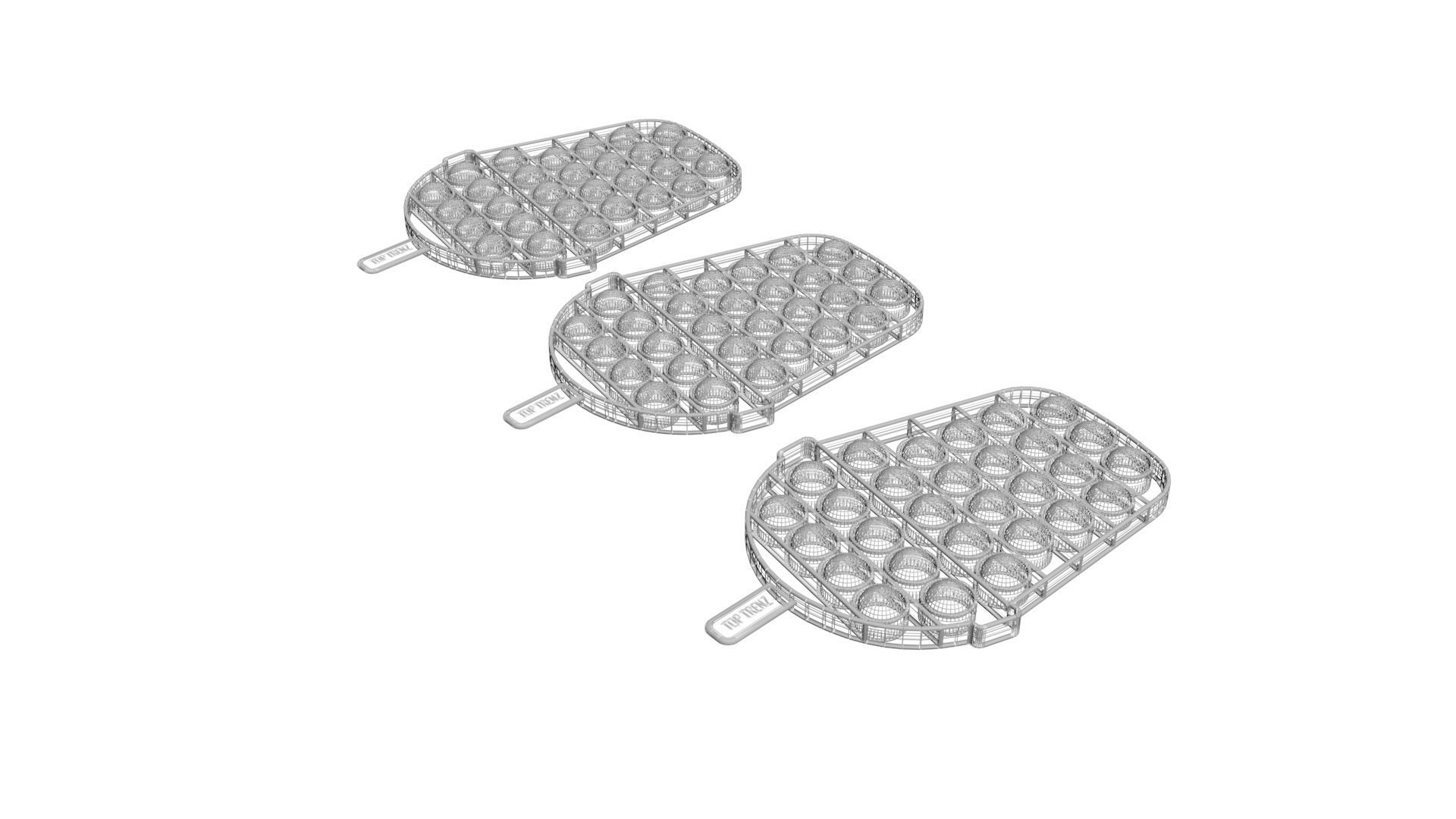 Milkshake Pop It Fidget Toys Set 3D model_14