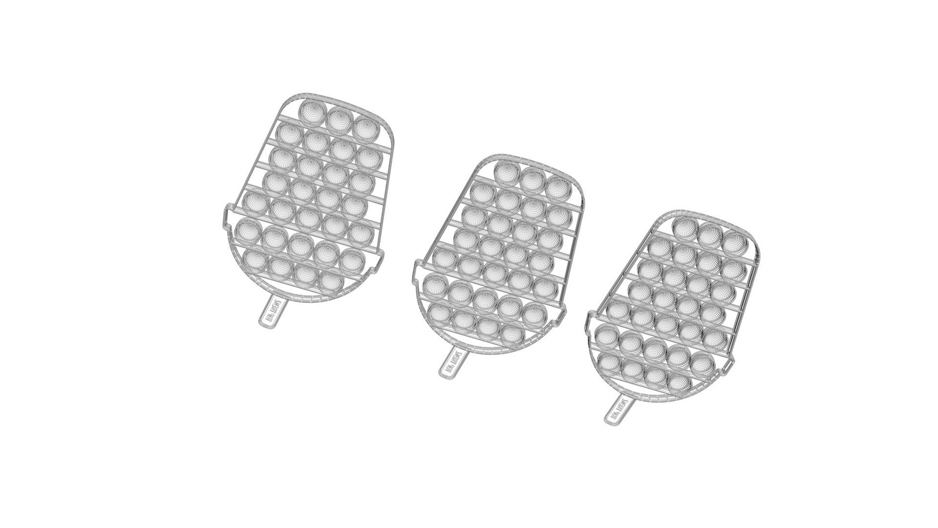 Milkshake Pop It Fidget Toys Set 3D model_21