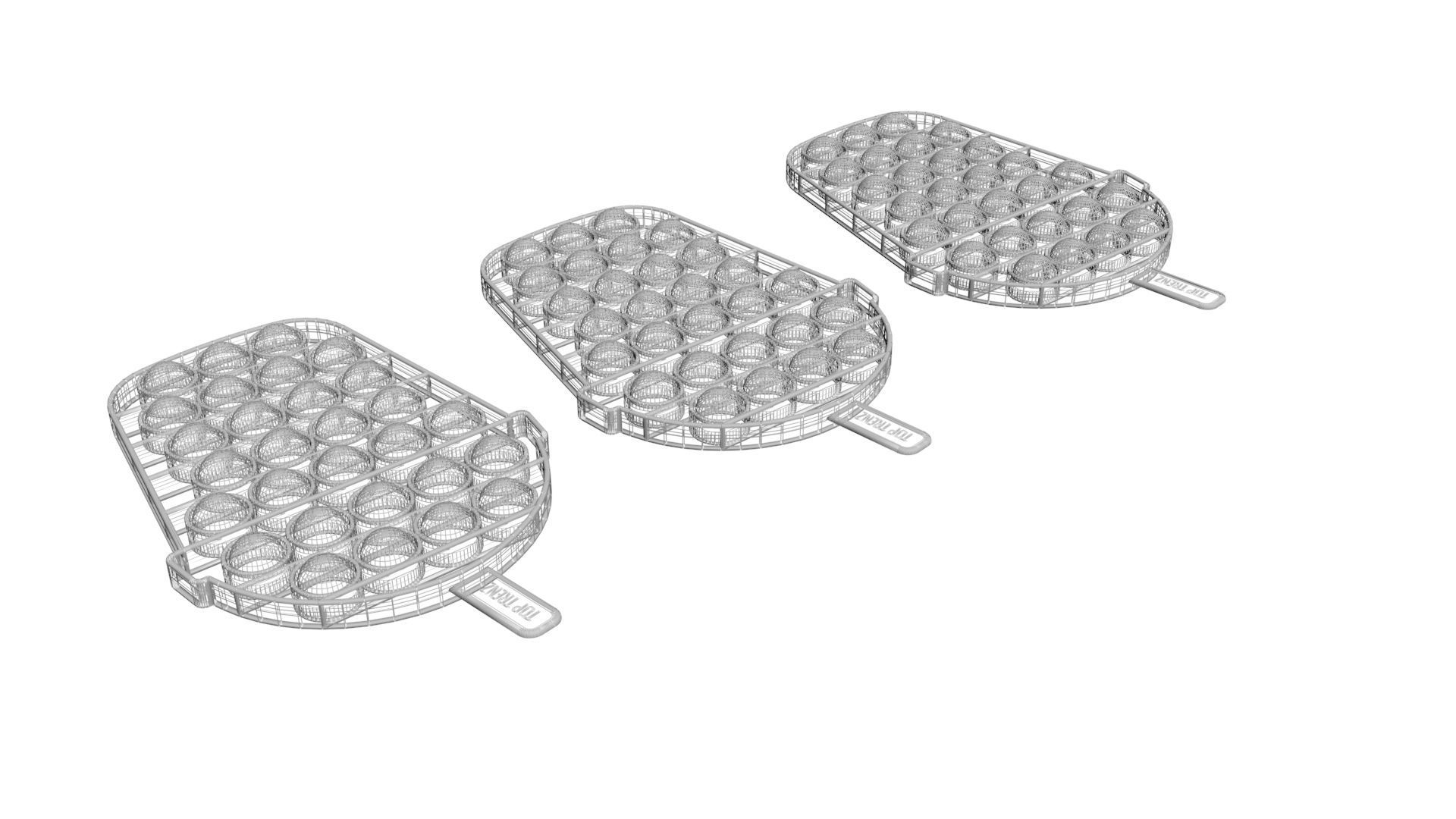 Milkshake Pop It Fidget Toys Set 3D model_13