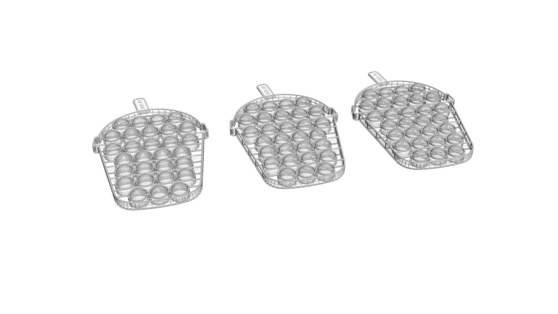 Milkshake Pop It Fidget Toys Set 3D model_15