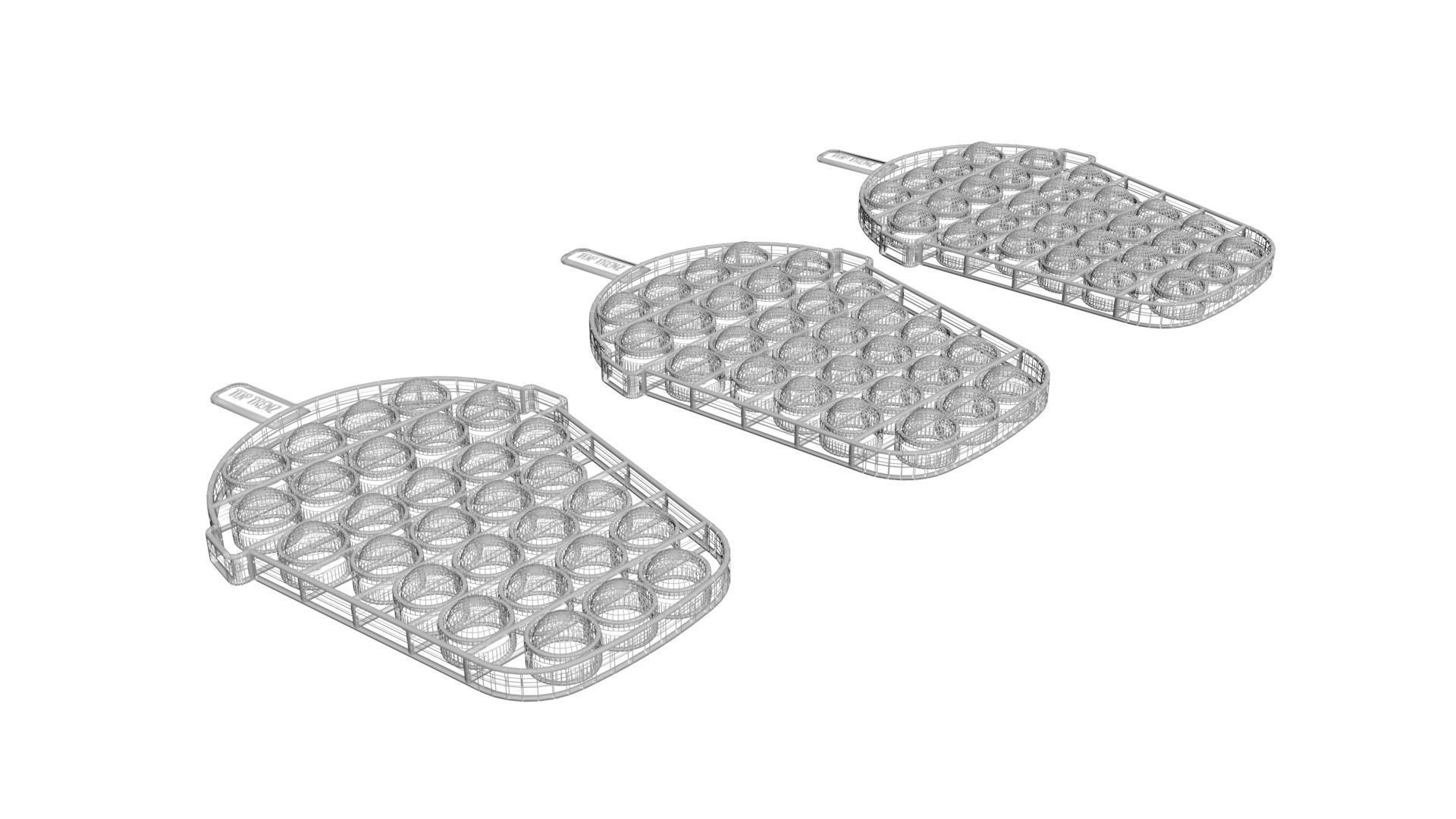 Milkshake Pop It Fidget Toys Set 3D model_11